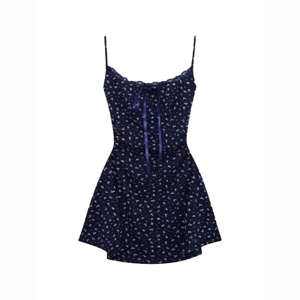 Strappy Floral Mini Bodycon Dress – Summer Beach Cover-Up