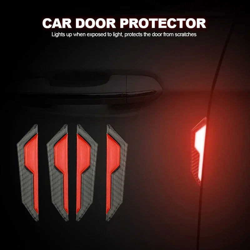 Reflective Car Door Sticker Safety Opening Warning Reflector Tape Decal Auto Car Accessories Exterior Interior Reflector Sticker