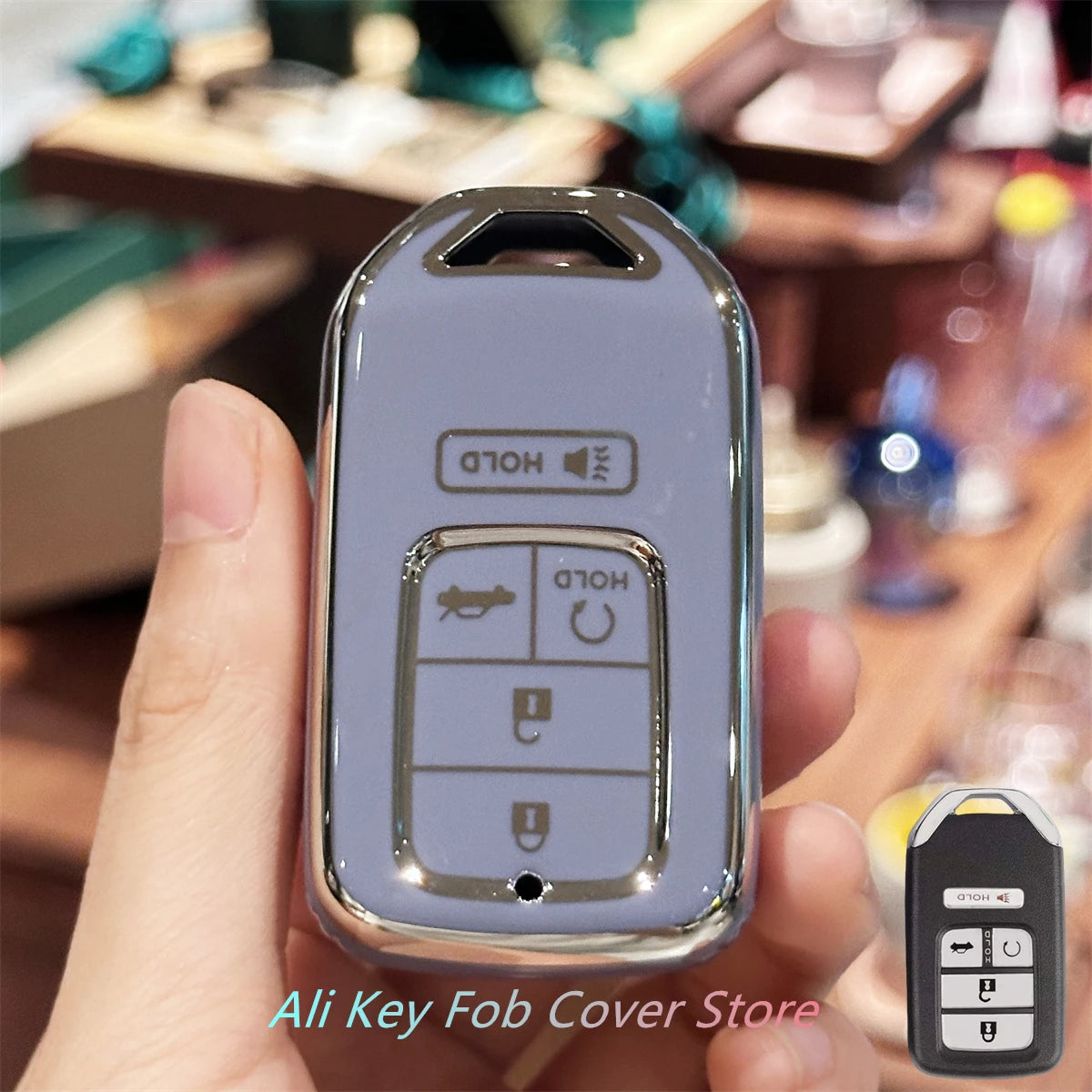 for Toyota Key Fob Cover Keychain For Honda Accord Civic Cr-V Hr-V Fit Odyssey Jed Crosstour Crider Accessories