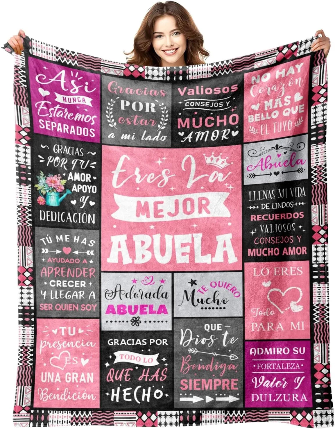 Gift for Mom Flannel Throw Blanket with Loving Message