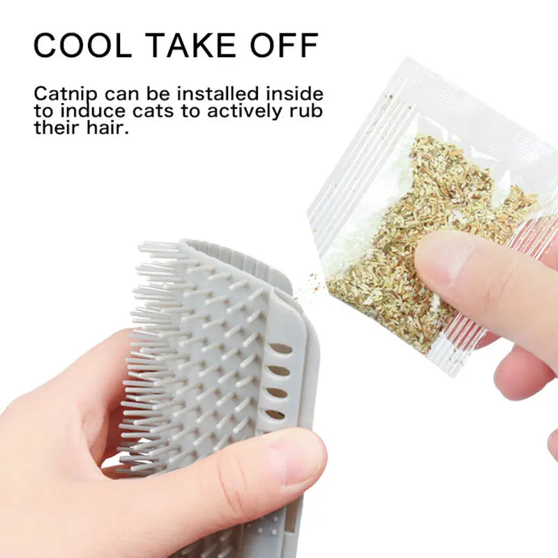 Cat Self Groomer Wall Brush - Corner Scratcher & Massage Toy – photo 4
