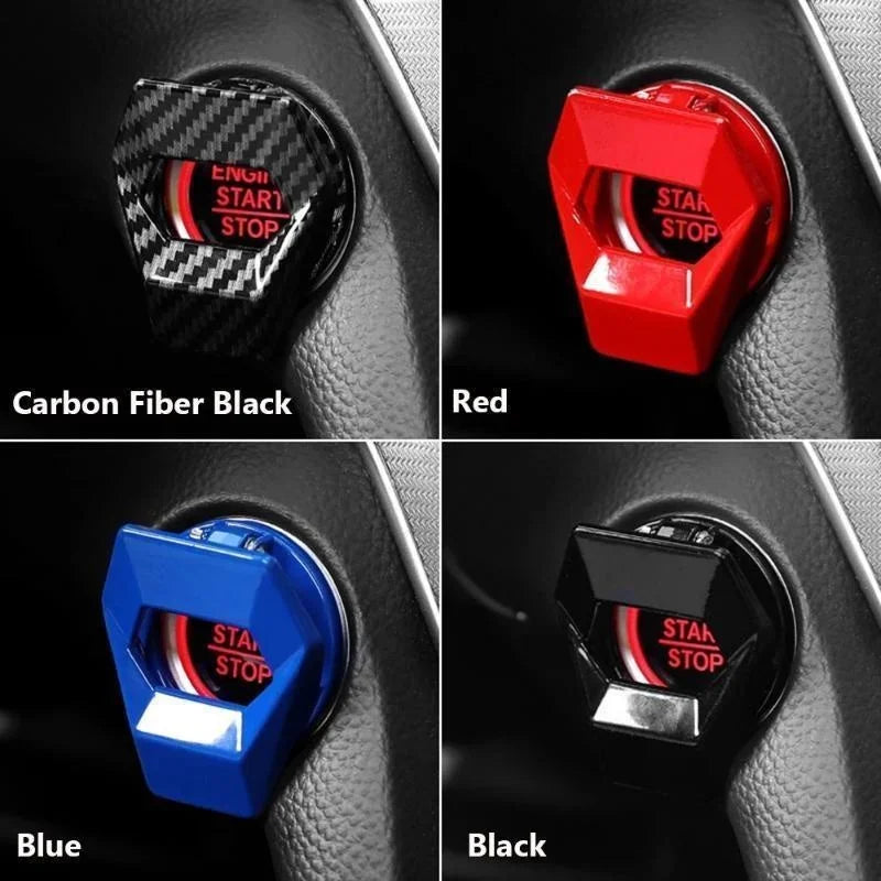 Car Engine Start Stop Switch Button Protective Cover, Anti Scratch Car Interior Design Car Product Accessories