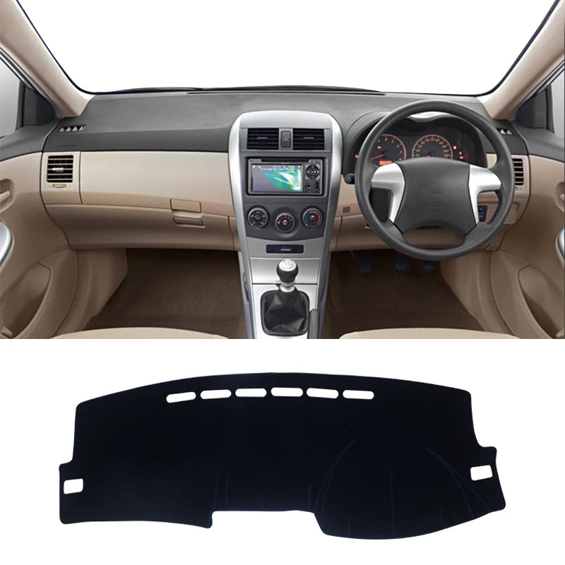 For Toyota Corolla E140 E150 2006 2007 2008 2009 2010 2011 2012 2013 Car Dashboard Cover Mat Avoid Light Pad Anti-UV Case Carpet