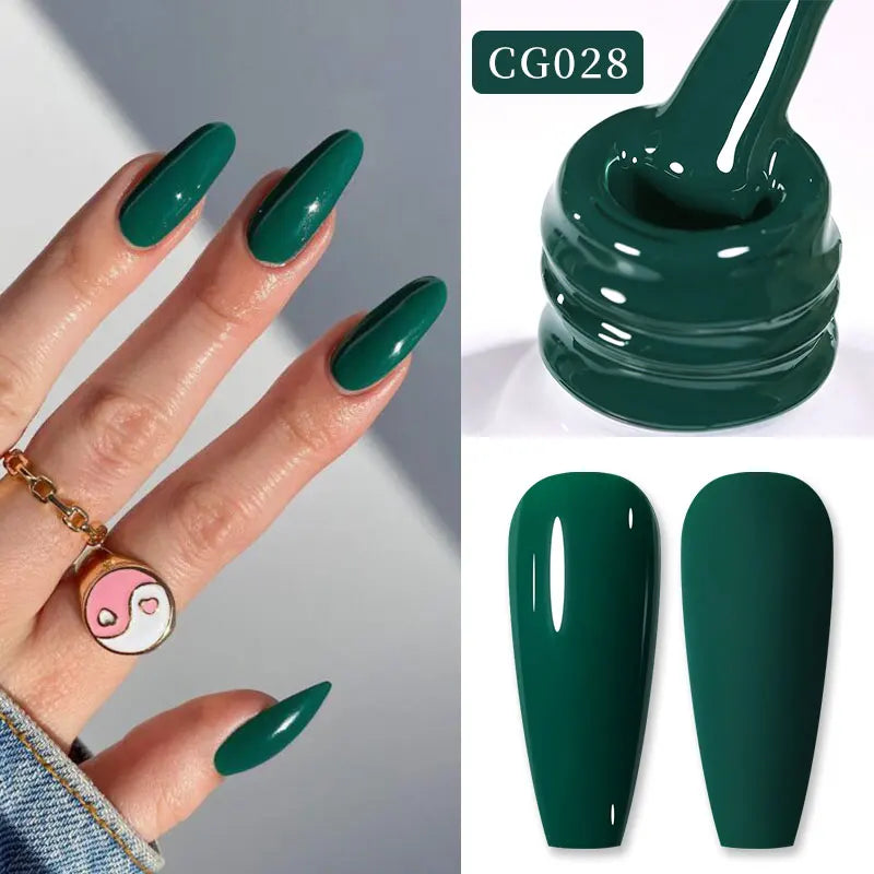 BORN PRETTY Christmas Green Glitter Gel Nail Polish 10ml Sparking Red Glitter White Gold Silver Santa Winter Snowflake Soak Off