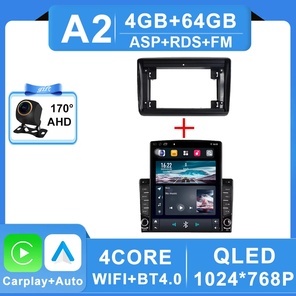 9.7" Android Car Stereo for Citroen Jumper, Peugeot Boxer & Fiat Ducato (2006–2022) — CarPlay, GPS, WiFi