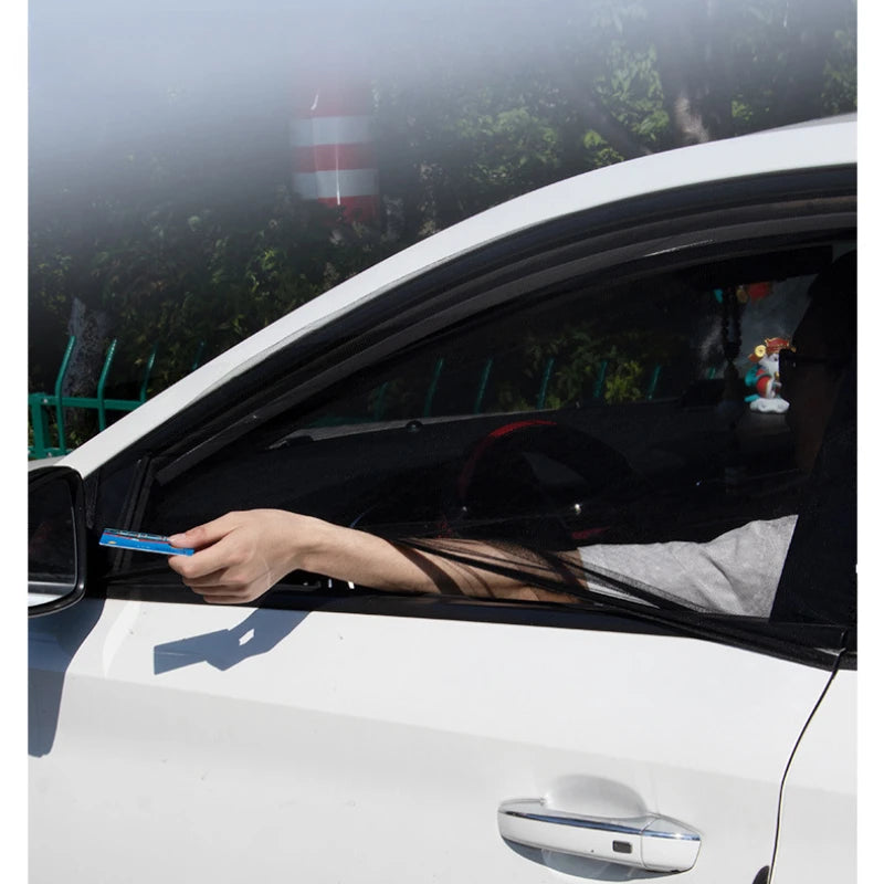 Car Window Mosquito Net & Sunshade Mesh Curtain (2-Pack)