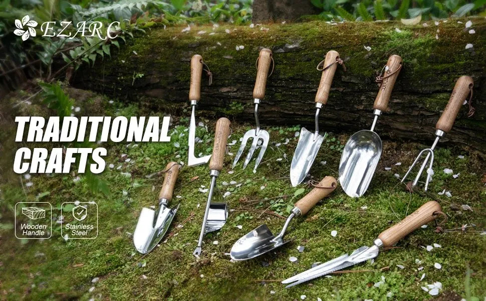 EZARC Crack Weeder Crevice Weeding Tool 11.2" Stainless Steel Manual Weeder L-Shaped Puller Spatula Weeding Sickle