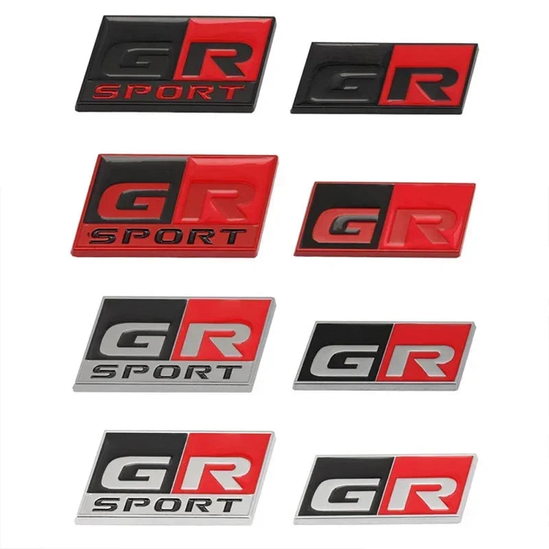 3D Metal Car Sticker Labeling Emblem Badge Decals For Toyota sport GR Sport RAV4 C-HR Avensis Prado Prius Car Auto Accessories