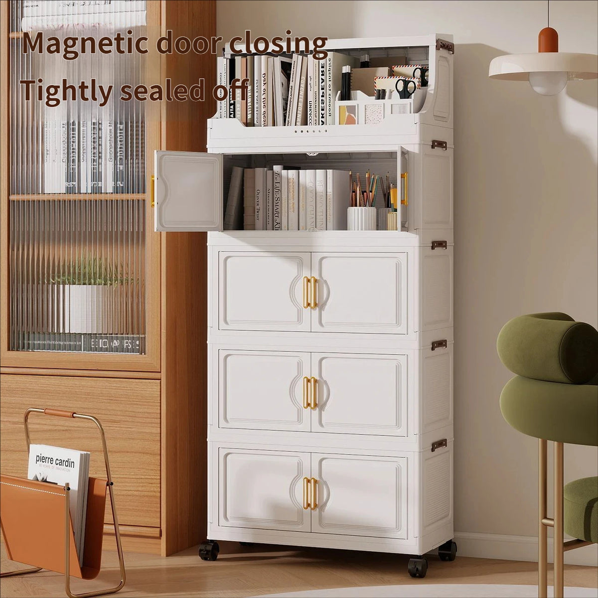 Foldable multi-tier snack and toy storage rack — view 6 of 24