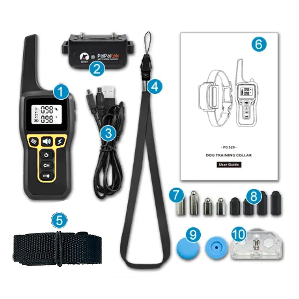 1000M Waterproof Rechargeable Dog Training Collar – Remote & Auto Bark Control | Universal Fit (7 Colors)