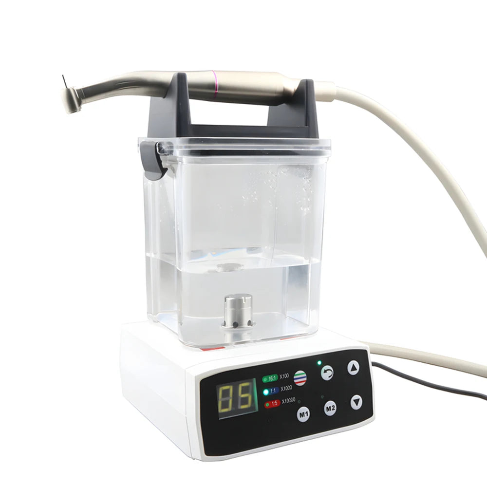 Dental Electric Motor Brushless Micromotor With Water Tank Internal Spray 2/4 Holes fit 1:1/1:5/16:1 Handpiece Dentistry Tools