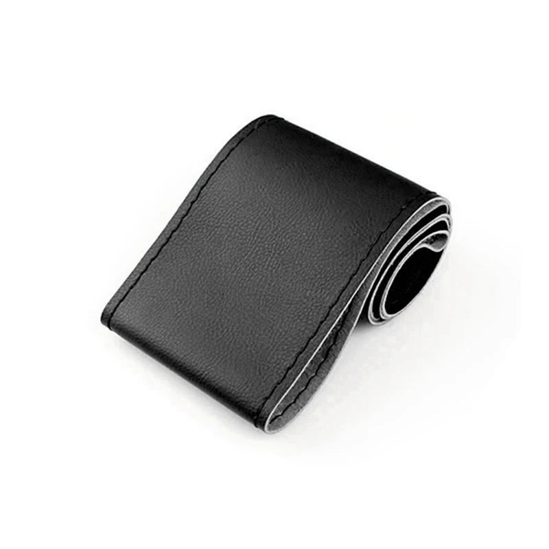 38cm DIY Microfiber Leather Steering Wheel Cover Kit