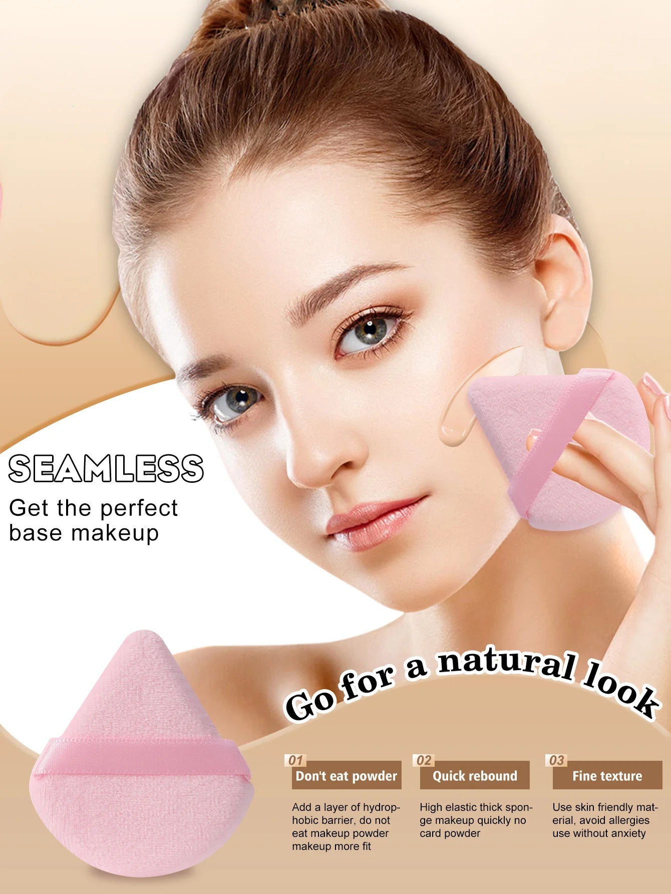 68-Piece Makeup Set — 30 Brushes, 8 Beauty Tools & 30 Sponges