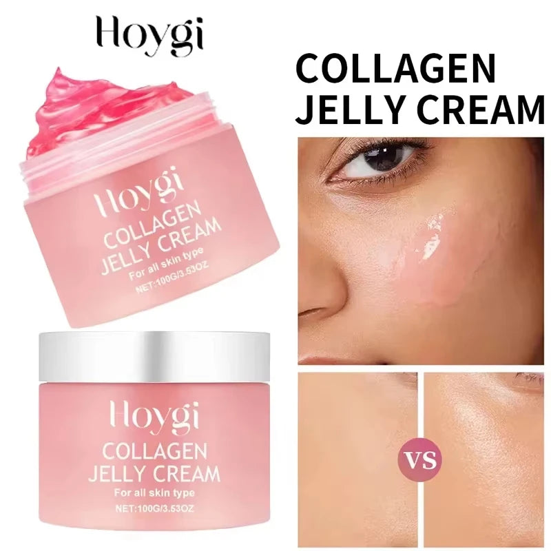 100g Jelly Face Cream Collagen Soft SPA Nourishing Moisturize Face Shrinks Pores Remove Comedones Jelly Essence Korean Skin Care