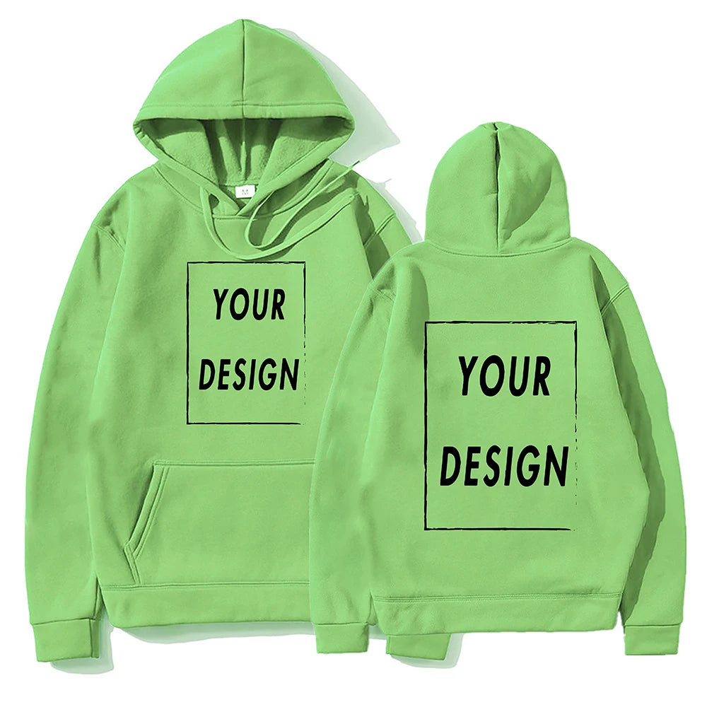 Custom Print Hoodie, Add Your Own Photo or Logo