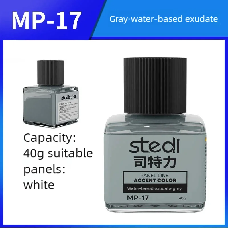 Stedi 40g Water-based Fluorescent Panel Liner Full MP10-MP29 Paint for Model Building Fluorescent Ink Panel Line Accent Color
