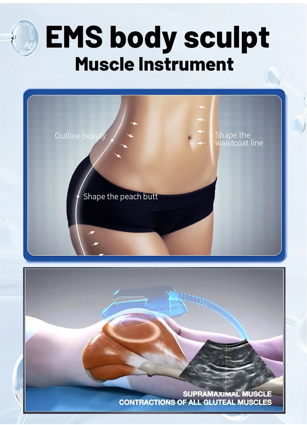 Ems Neo RF Body Sculpting Machine Nova Muscle Building Fat Burning Weight Loss Muscle Stimulation Equipment for Fitness