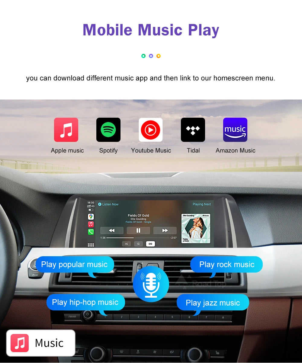 10.25" 12.3" Multimedia Touch Screen For BMW 5 Series F10 F11 CIC NBT System 2026-2026 Wireless Carplay Android Auto Car Radio