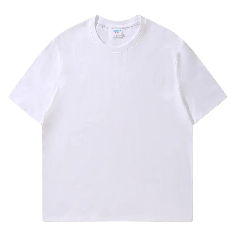 Women's 100% Cotton Loose Tee — Solid O-Neck Short-Sleeve Casual Summer Top