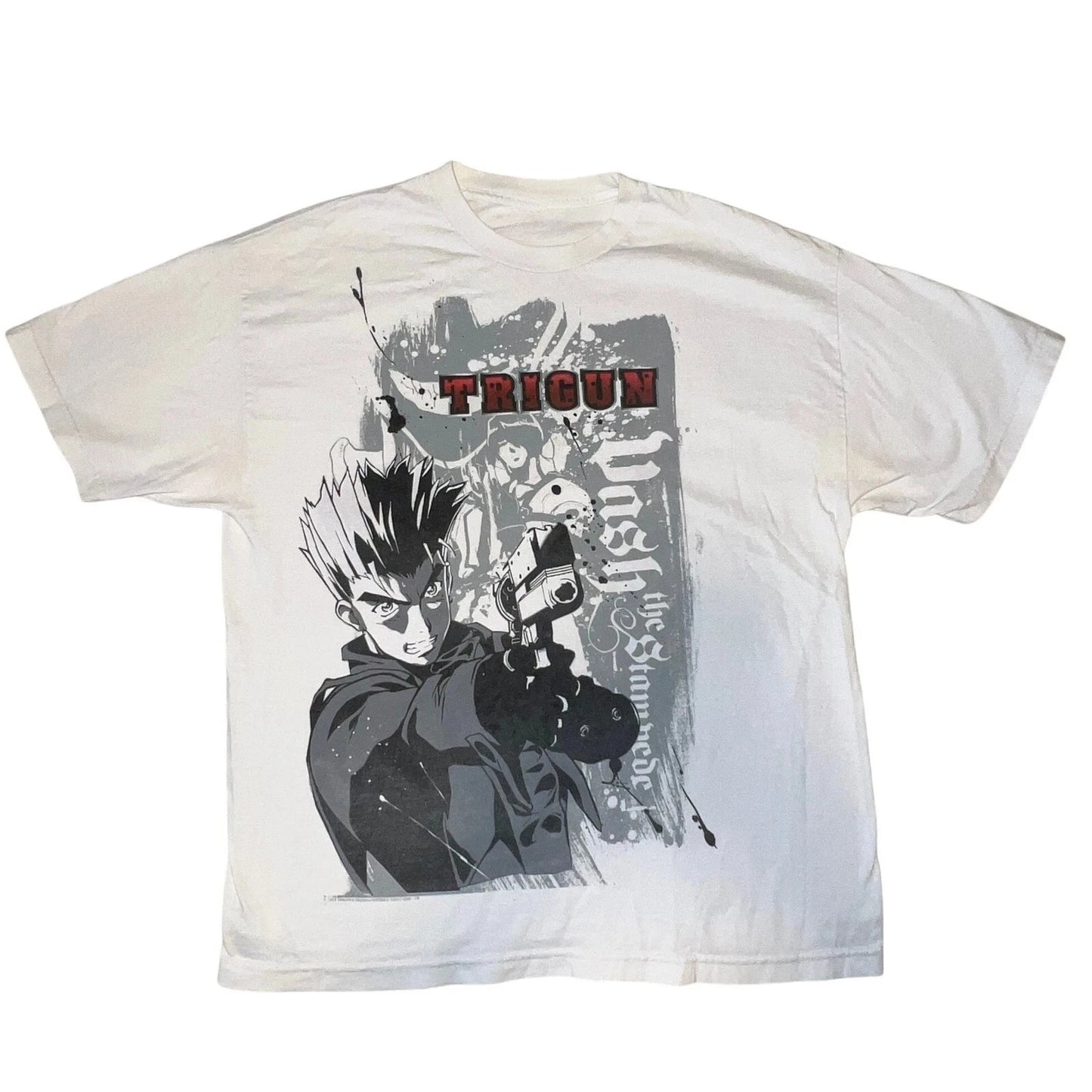 TRIGUN STAMPEDE Trigun Nicholas D Stampede Graphic Print T-Shirts Men Women Fashion Crewneck Cotton Tees Harajuku Oversized Tops