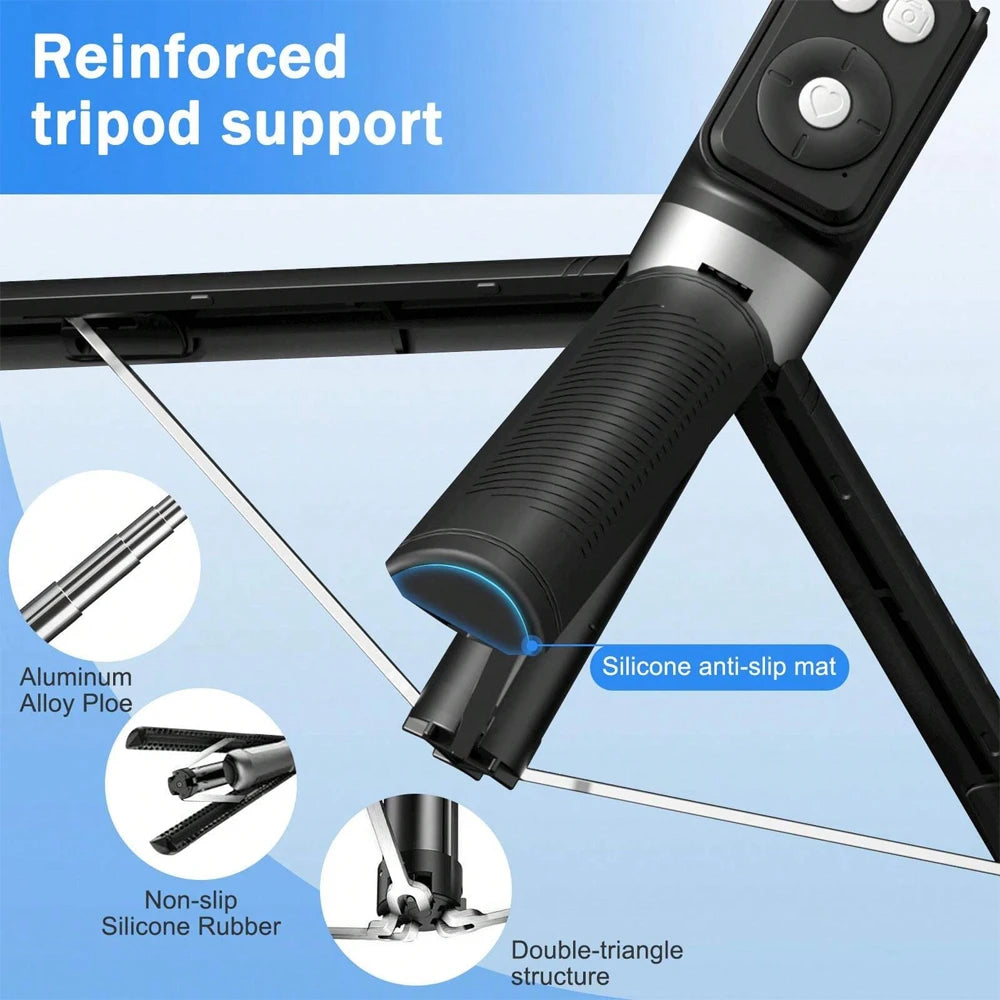 Multi-functional Selfie Stick Magnetic Mobile Phone Holder Live Broadcast Portable Anti-shake Handheld