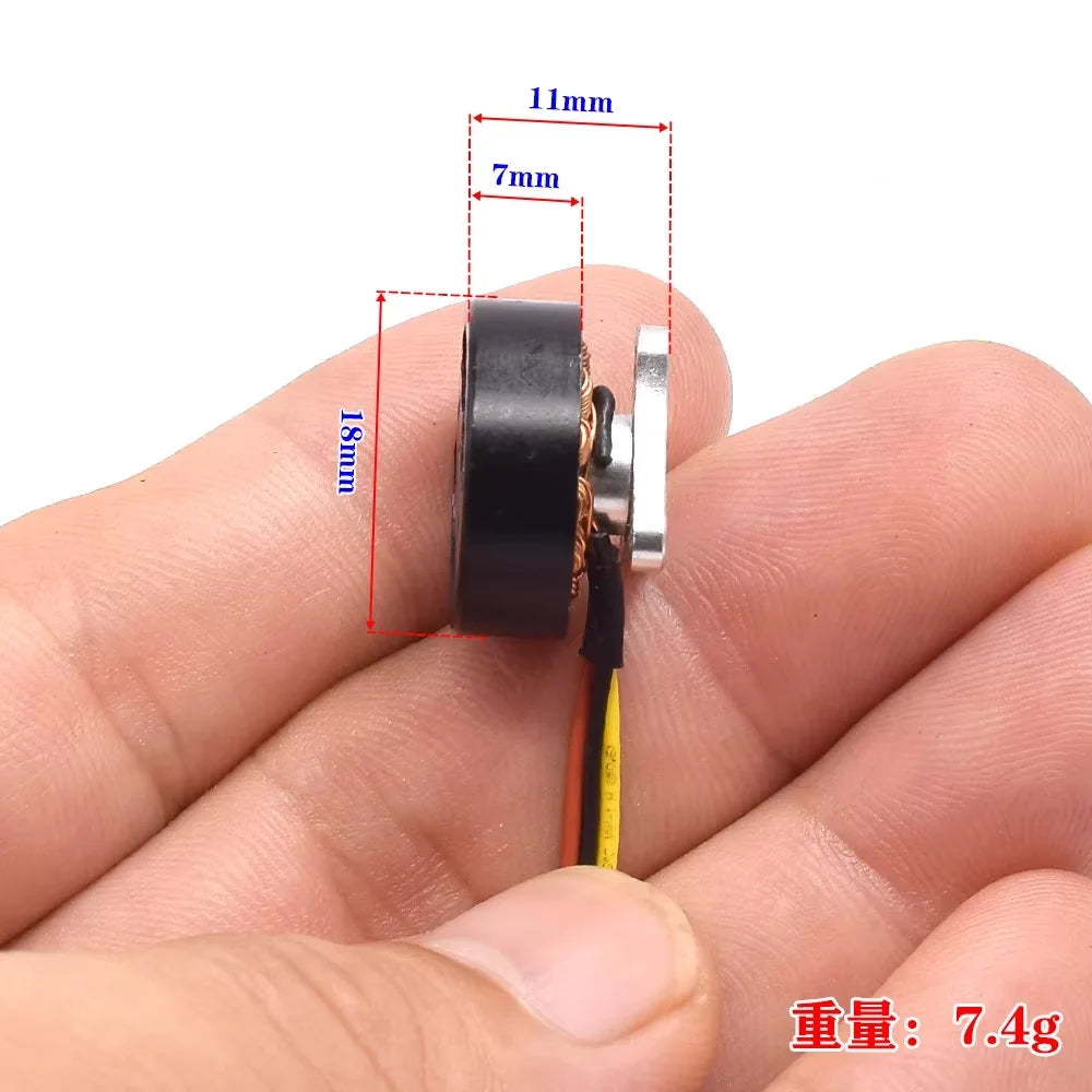 18mm 2S 7.4V Micro Mini 1503 Brushless Motor 3100KV High Speed A/B Propeller For RC Drone FPV Quadcopter UAV Aircraft Engine