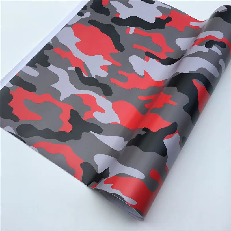 Arctic Snow Black Camo Vinyl Car Wrap Film Camouflage Vinyl Wrapping Sticker Console Computer Laptop Scooter Motorcycle