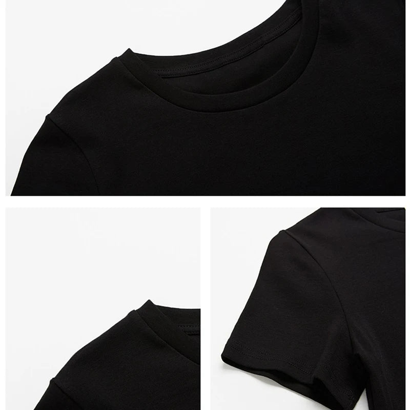 2026 New Summer Short Sleeve O Neck Your Exclusive DIY Print Pattern Customize Cropped Navel Women Crop Tops Fashion T-Shirt