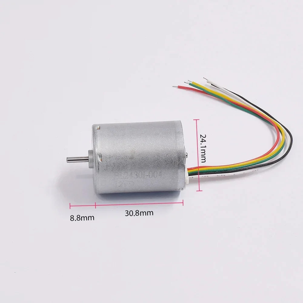 Electric Motor Brushless DC 12V 4500rpm 24mm 2430 BLDC Micro Motors For Medical Pump And Smart Home Equipments