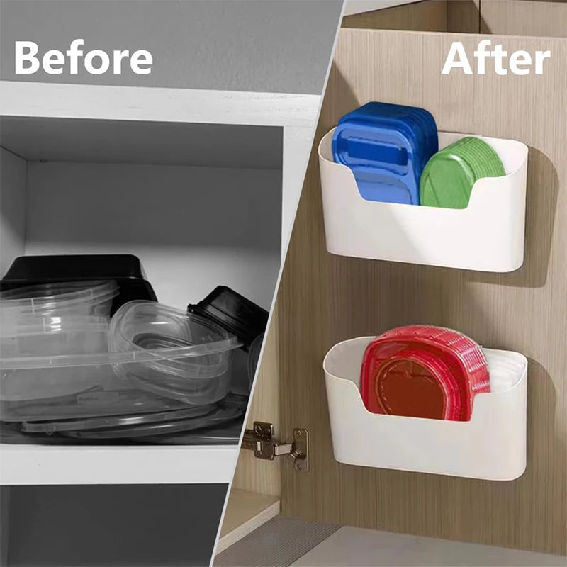 Adhesive Wall-Mounted Storage Box - Cabinet Door and Under-Sink Rack - photo 3