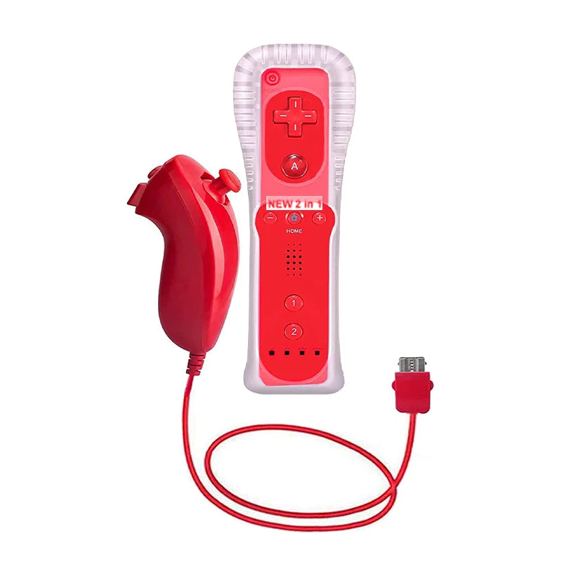 1 Set/2 Set Remote Controller with Nunchuck Controller for Wii Games Control for Wii Console Wireless Gamepad with Motion Plus