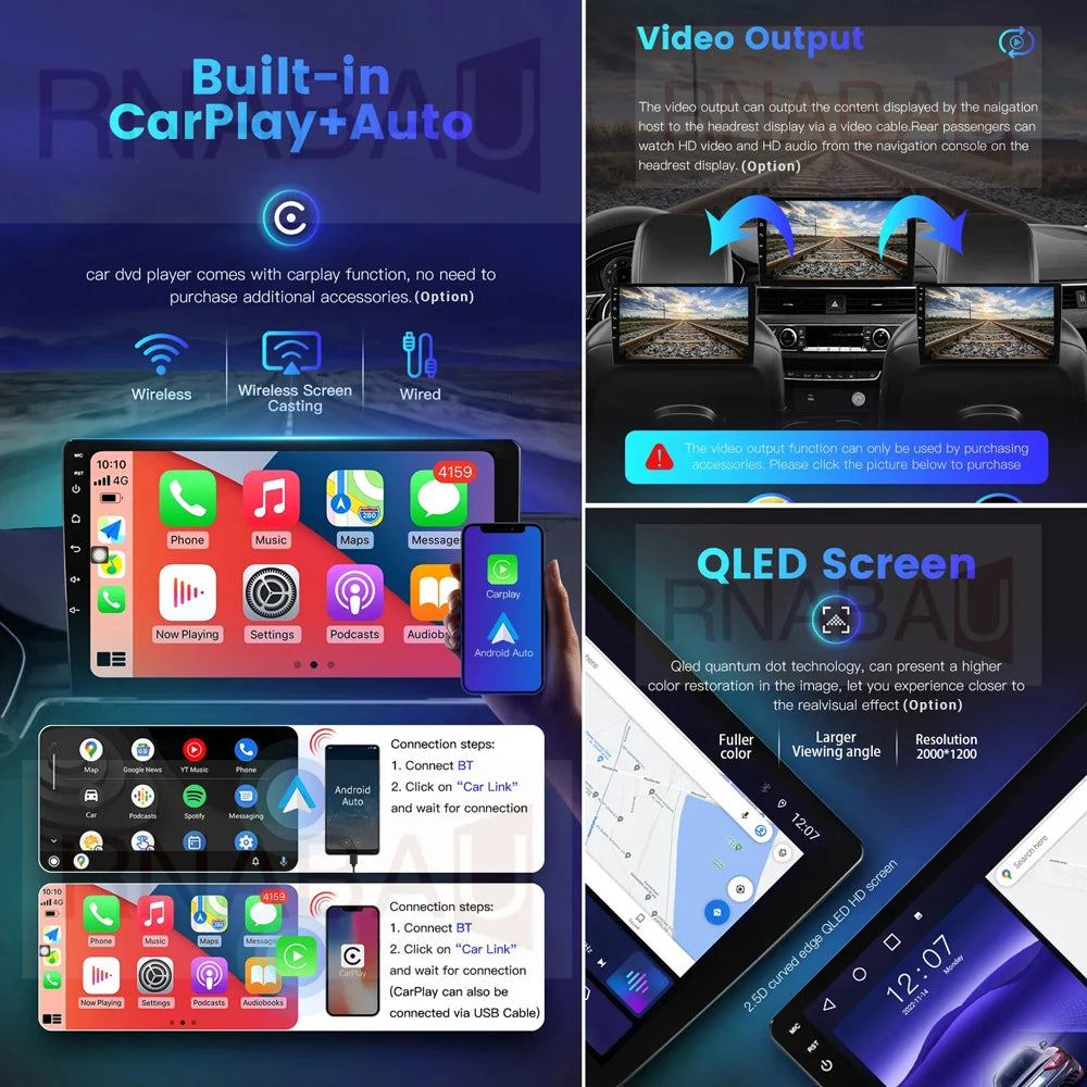 Android 16 CarPlay Auto Car Radio Multimedia Player For Chevrolet Aveo 2 Sonic T300 2011-2015 Navigation GPS 2din Stereo Audio