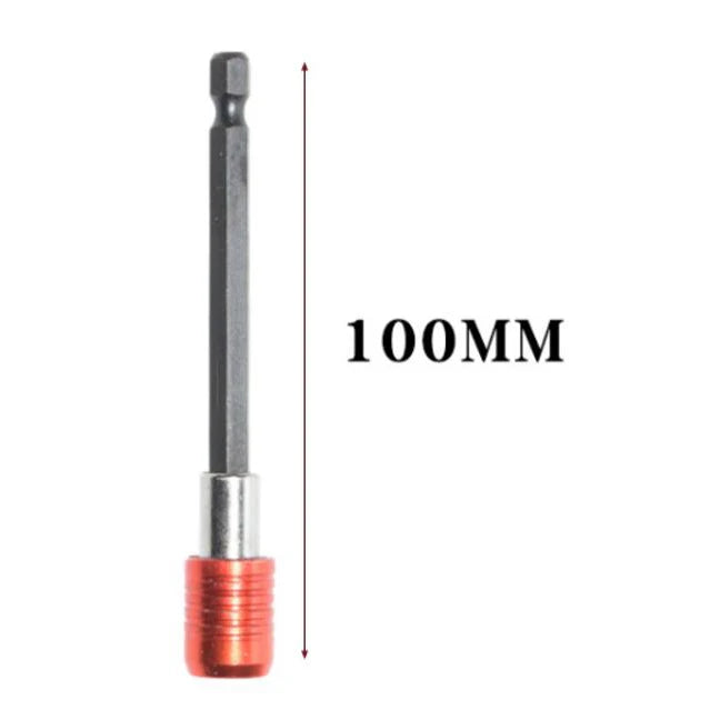 NEW 6PCS 1/4 Hex Shank Quick Release Magnetic Red Screwdriver Extension Holder Drill Bit High Quality Tool Set