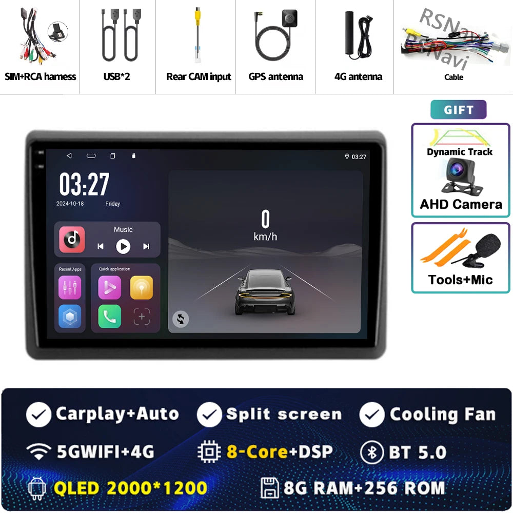 Android Car Stereo for Renault Master (2019–2022) — Wireless CarPlay, Android Auto, GPS, 360° Camera Ready