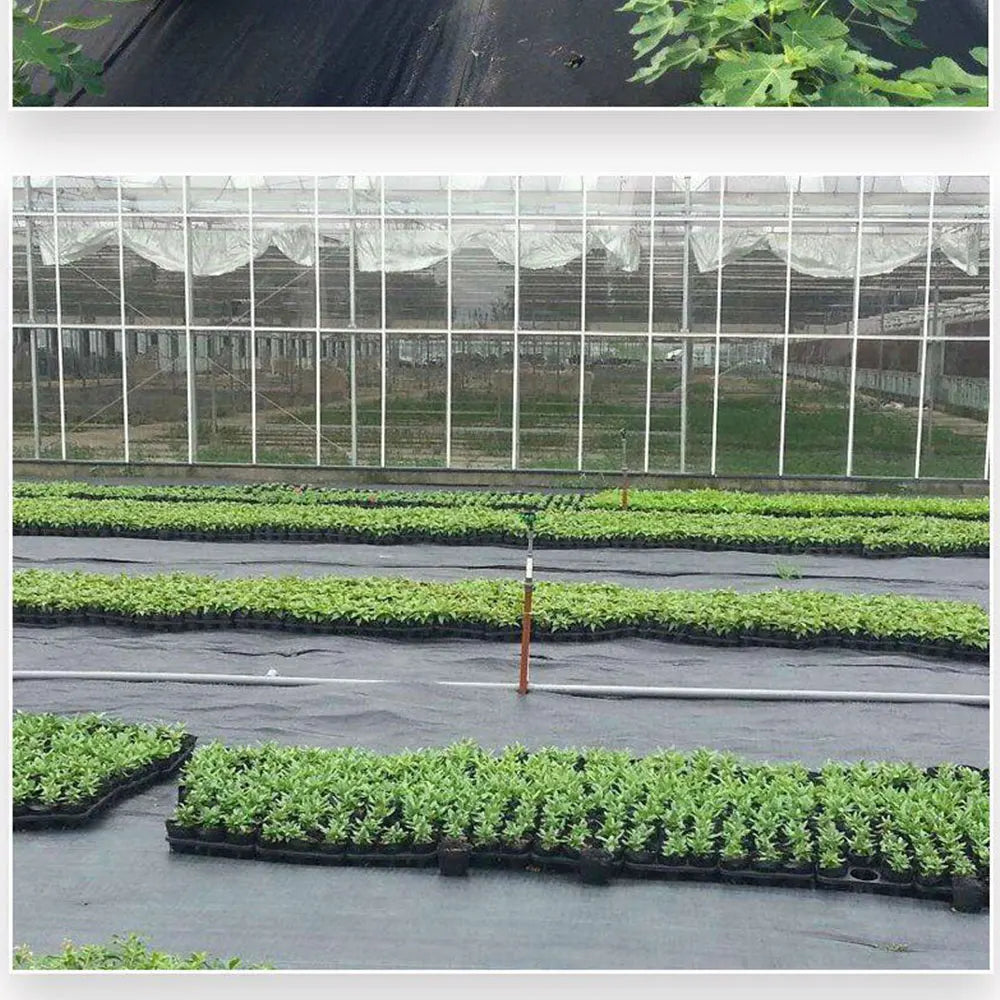 19.6in x16.4ft Weed Barrier Landscape Fabric Black Woven Sheet UV Tear Resistant Ground Cover Gardening Mat for Driveway Control