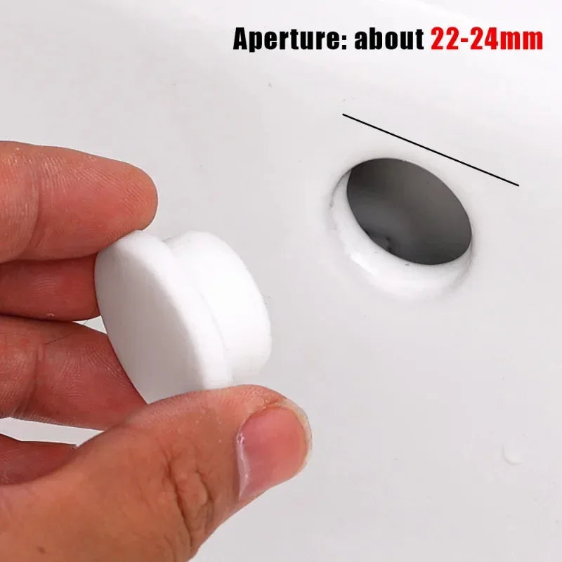 Wash Basin Overflow Cover Kitchen Bathroom Sink Hole Plug Water Level Rise Overflow Water Plug Bathtub Drainage Cover