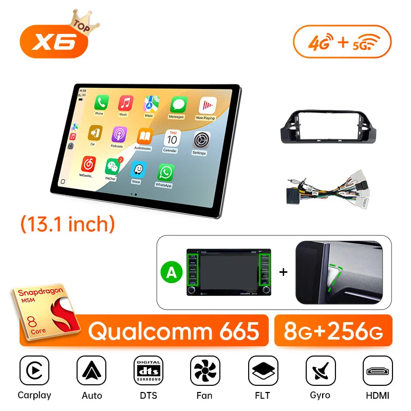 Ainavi 13.1 Car Multimedia For Toyota RAV4 2020 2021 2022 2023 2024 XA50 Android Auto Wireless Carplay 4G Car Radio 2K Screen