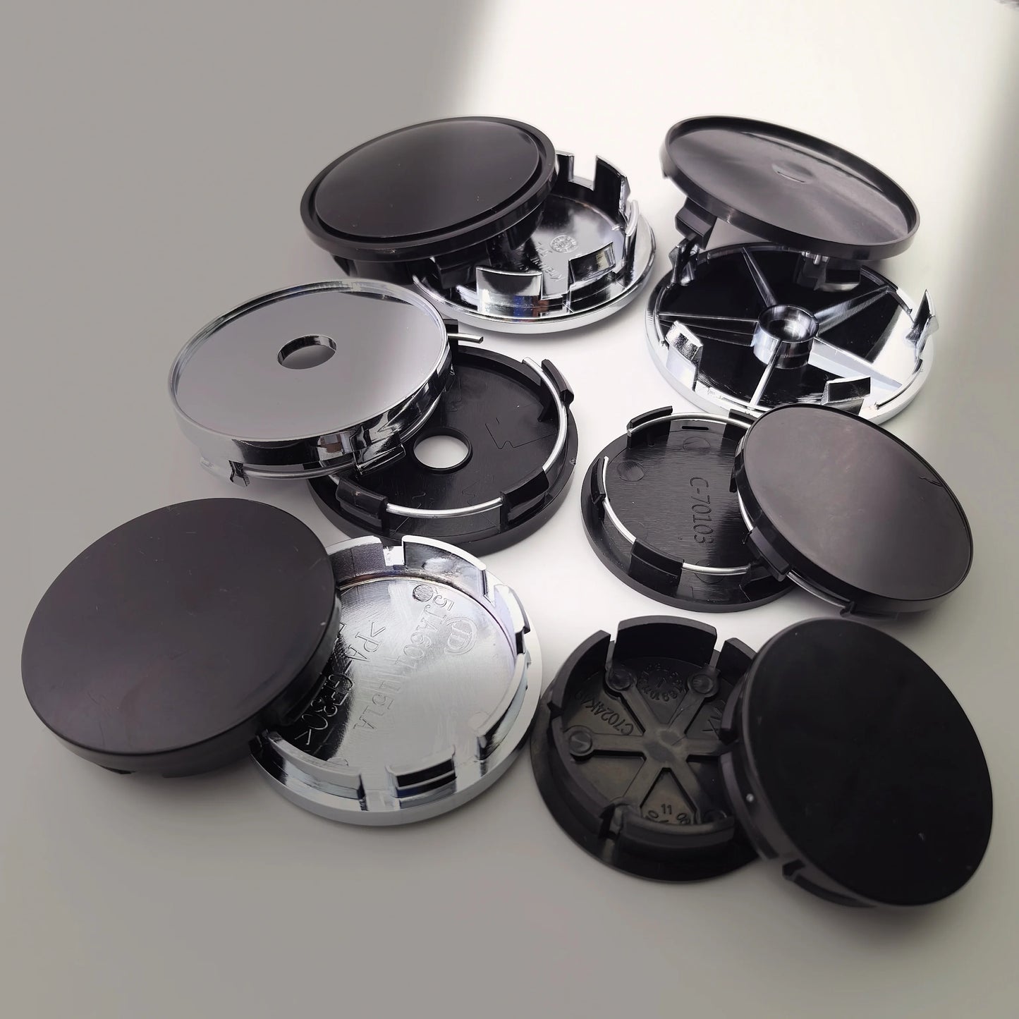 4Pcs 48.5mm 49mm 50mm 56mm 60mm 65mm 68mm Universal ABS Wheel Center Cap Wheels Tyre Car Wheel Center Cap Set Vehicles Cover