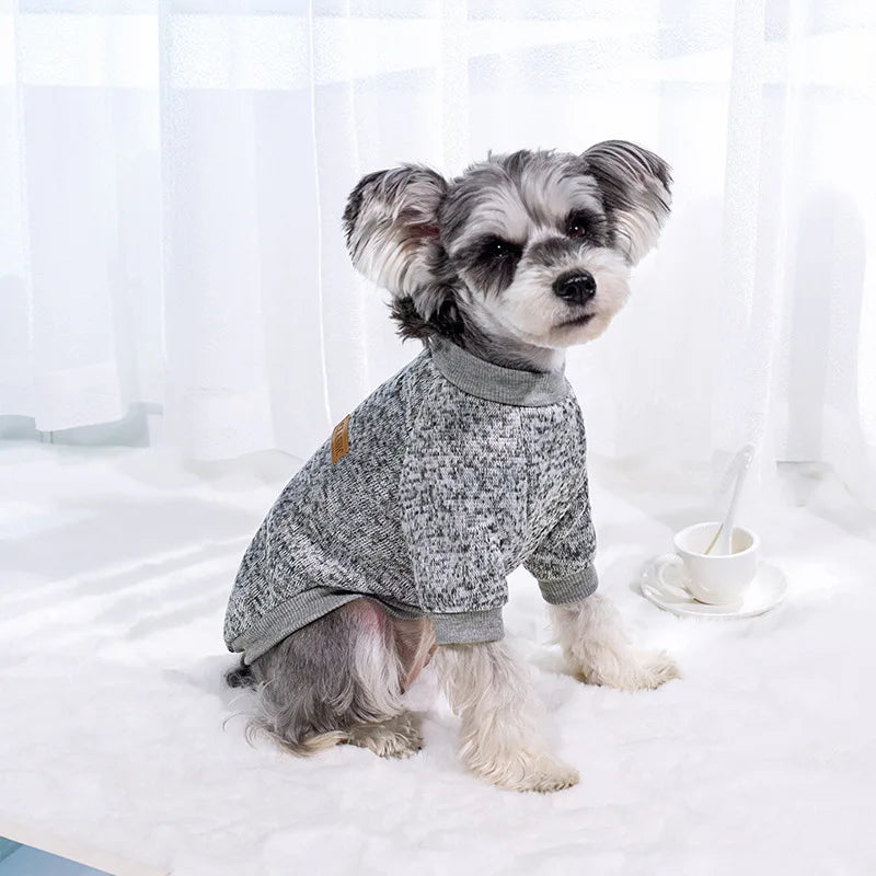 Round Neck Knit Dog Sweater - Warm Pullover for Small and Medium Pets - photo 9