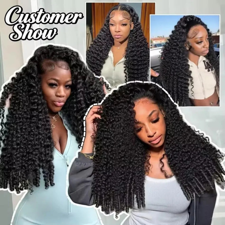 Burmese Curly Human Hair Bundles — 12A Remy Water Wave Weave (12"–40")