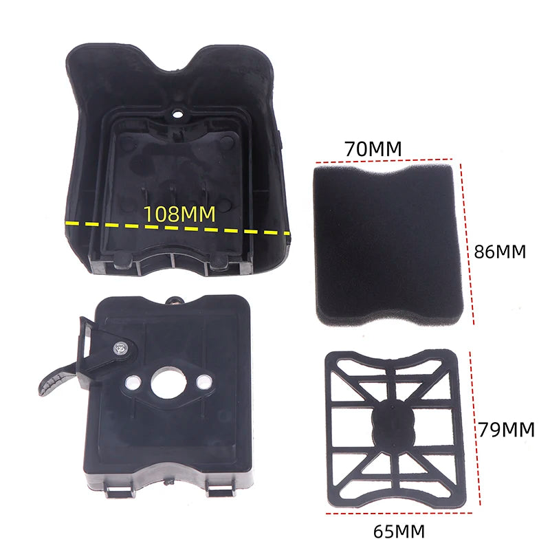 1 Set DIY Accessories New Style Air Filter Sponge For Brush Cutter BC430 43CC 49CC 52CC Engine 40-5 44-5