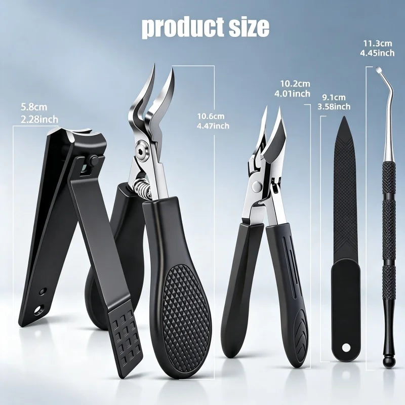 Heavy-Duty Stainless Steel Grooming Tool Set with Non-Slip Handles, Portable, Versatile Holiday Gift for Home And Travel