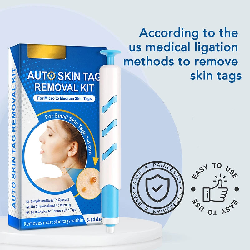 2 IN 1 Auto Micro Skin Tag Remover Device Standard And Micro Skin Tag Removal Kit Adult Mole Wart Remover Face Care Beauty Tools