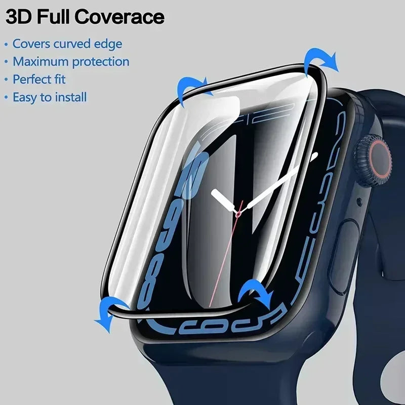 1-5PCS Screen Protector for Apple Watch 10 9 8 7 6 5 40MM 41MM 42MM 44MM 45MM 46MM Not Tempered Glass Film IWatch Ultra 2 49MM