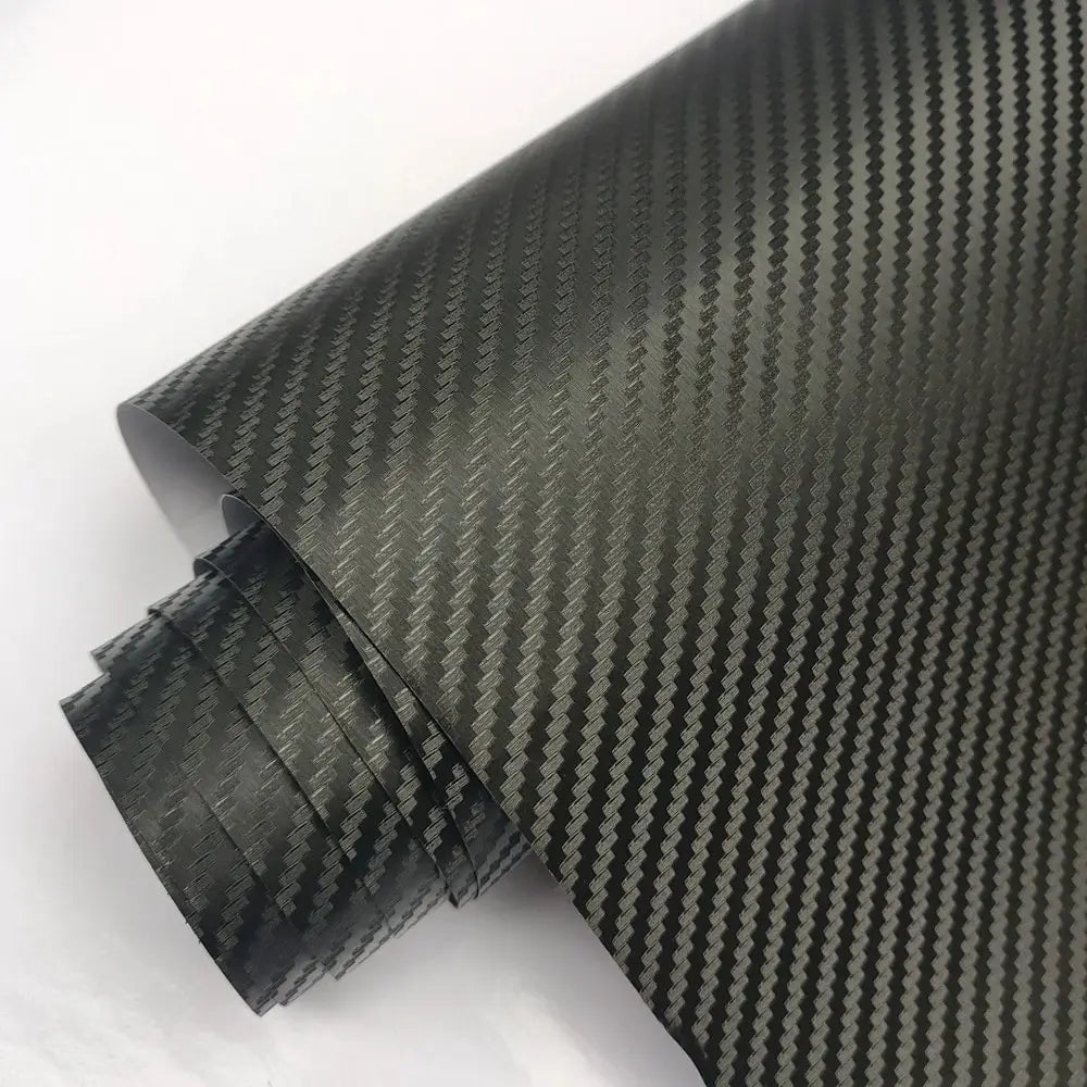 3D 4D 5D Carbon Fiber Vinyl Wrap Film – Black Matte Car Sticker for Car, Laptop, Phone & Motorcycle