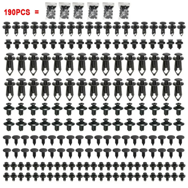 Car Clips Fasteners Kit Auto Trim Panel Clip Mixed Body Bumper Rivet Door Trim Panel Retainer Car Interior Accessories Clips