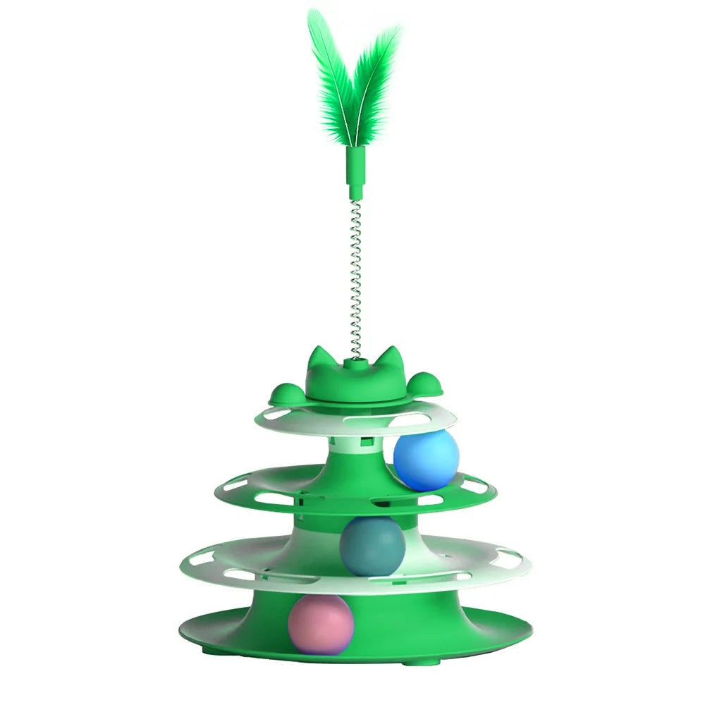 Cat Turntable & Teaser Set - Interactive Anti-Boredom Toy – photo 3