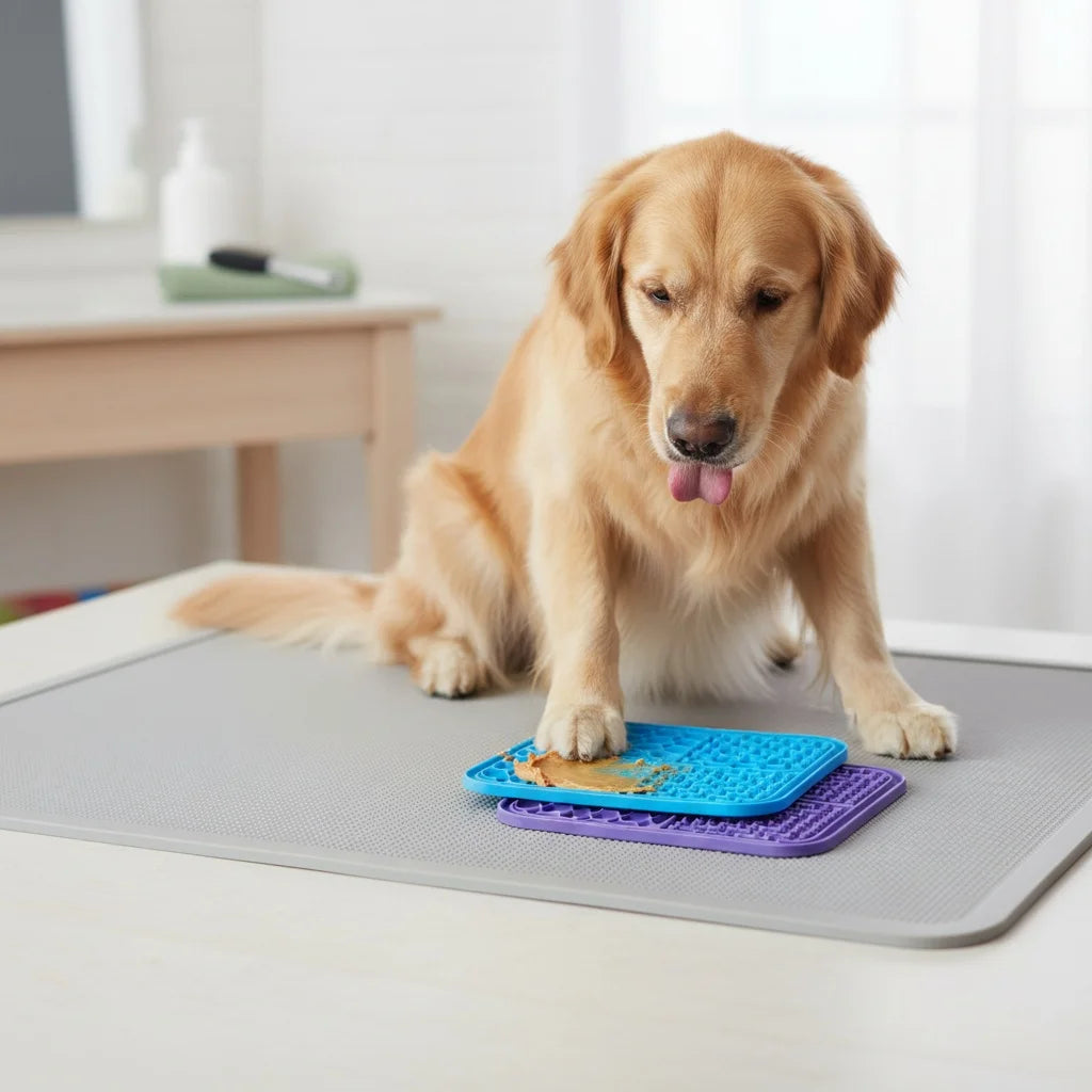 Detachable Puzzle Lick Mat - Silicone Slow Feeding Pad – photo 6
