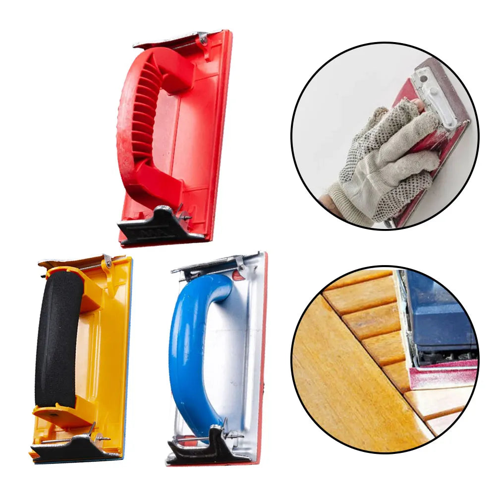 1pc Sandpaper Holder Grinding Polishing Tool hand sander Woodworking Abrasive Tool Wall Sand Board Wi/ Metal Clip for wood metat