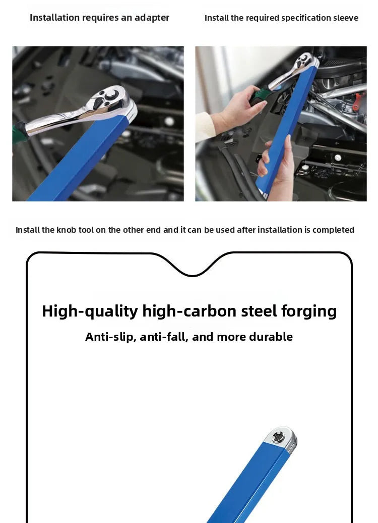 Compact Offset Extension Wrench 4 Adapter Dual Purpose Impact Socket Ratchet Automotive Hand Tool for Mechanic Use